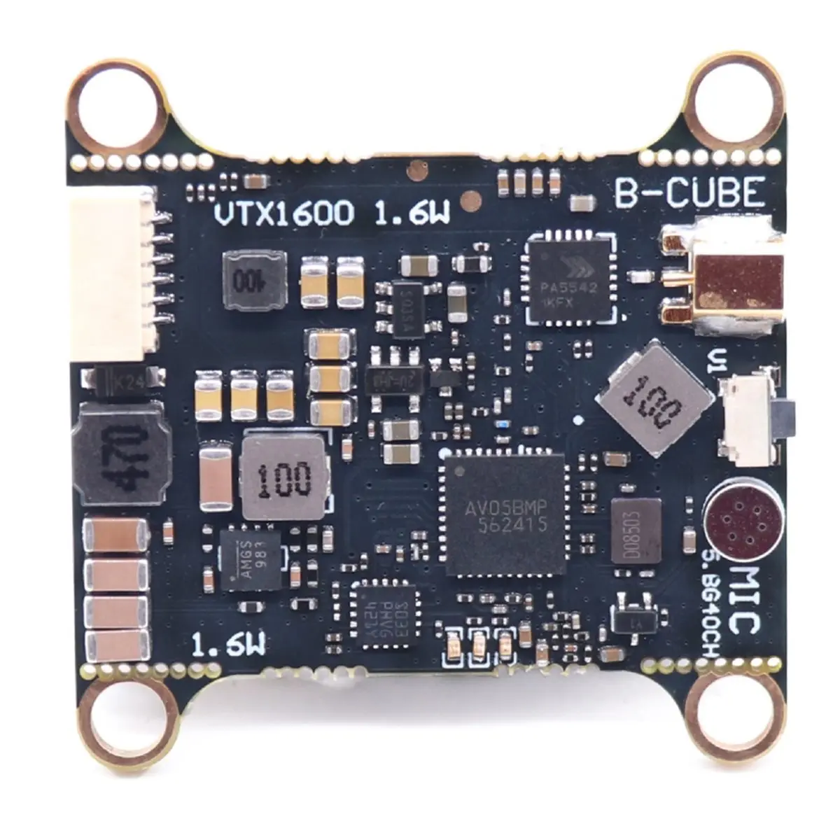 A26Z 5.8G VTX 1600mW 48CH Input Voltage Video Transmitter for Long Range RC Airplane FPV Drone