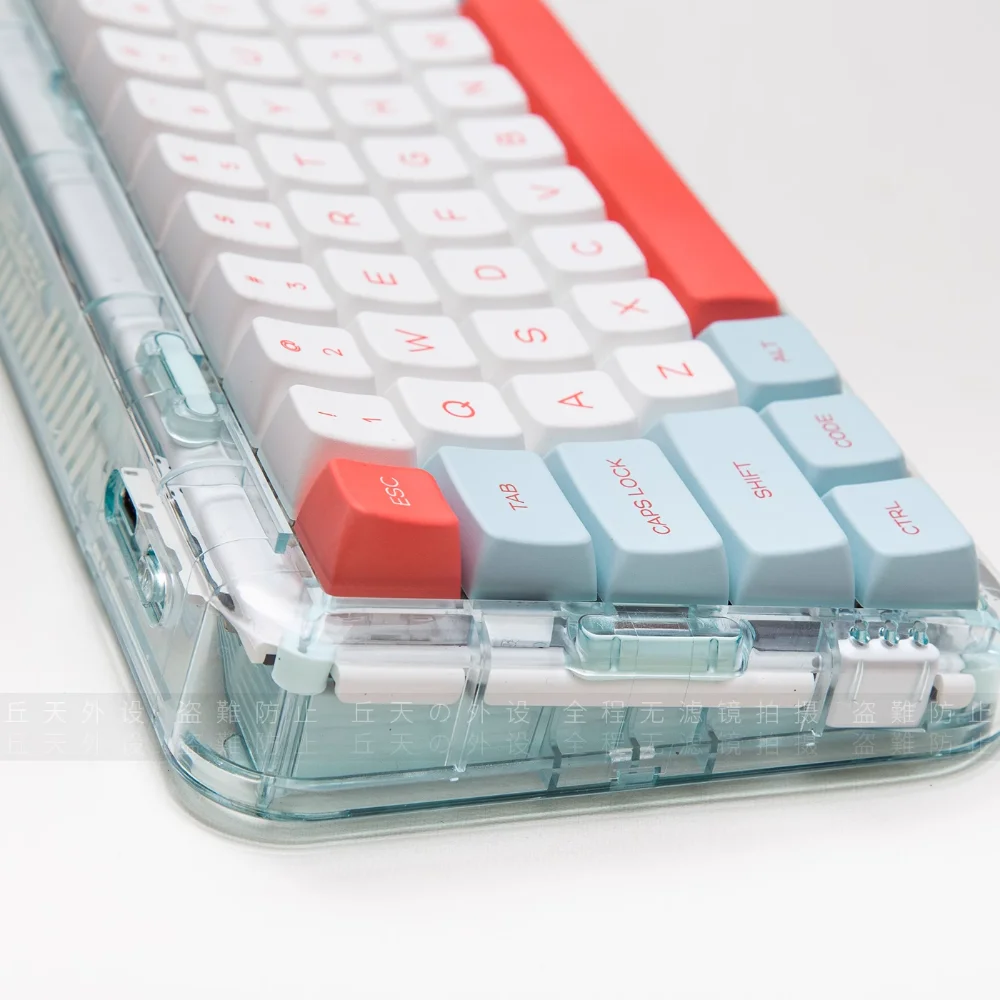Salmon Keycap  143 keys XDA Height Keycap Set PBT DYE-Sub for 60/64/65/68/87/98104 Mechanical Keyboards