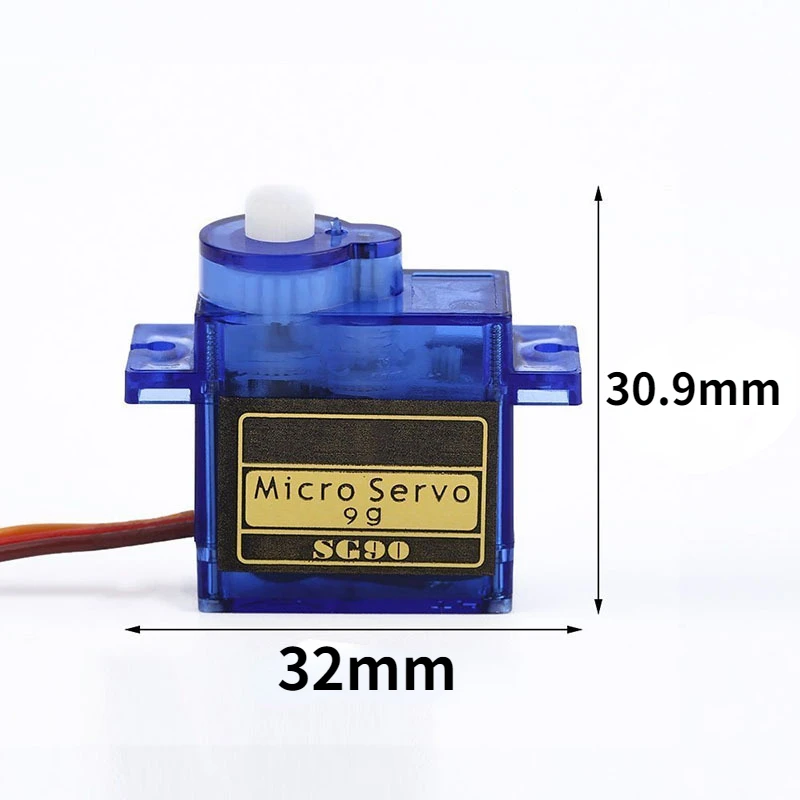 3/5/10/20pcs Arduino Analog Micro Servo Motor SG90 9G For RC Car Toy Airplane Fixed Wing Helicopter Aircraft Models 180 360