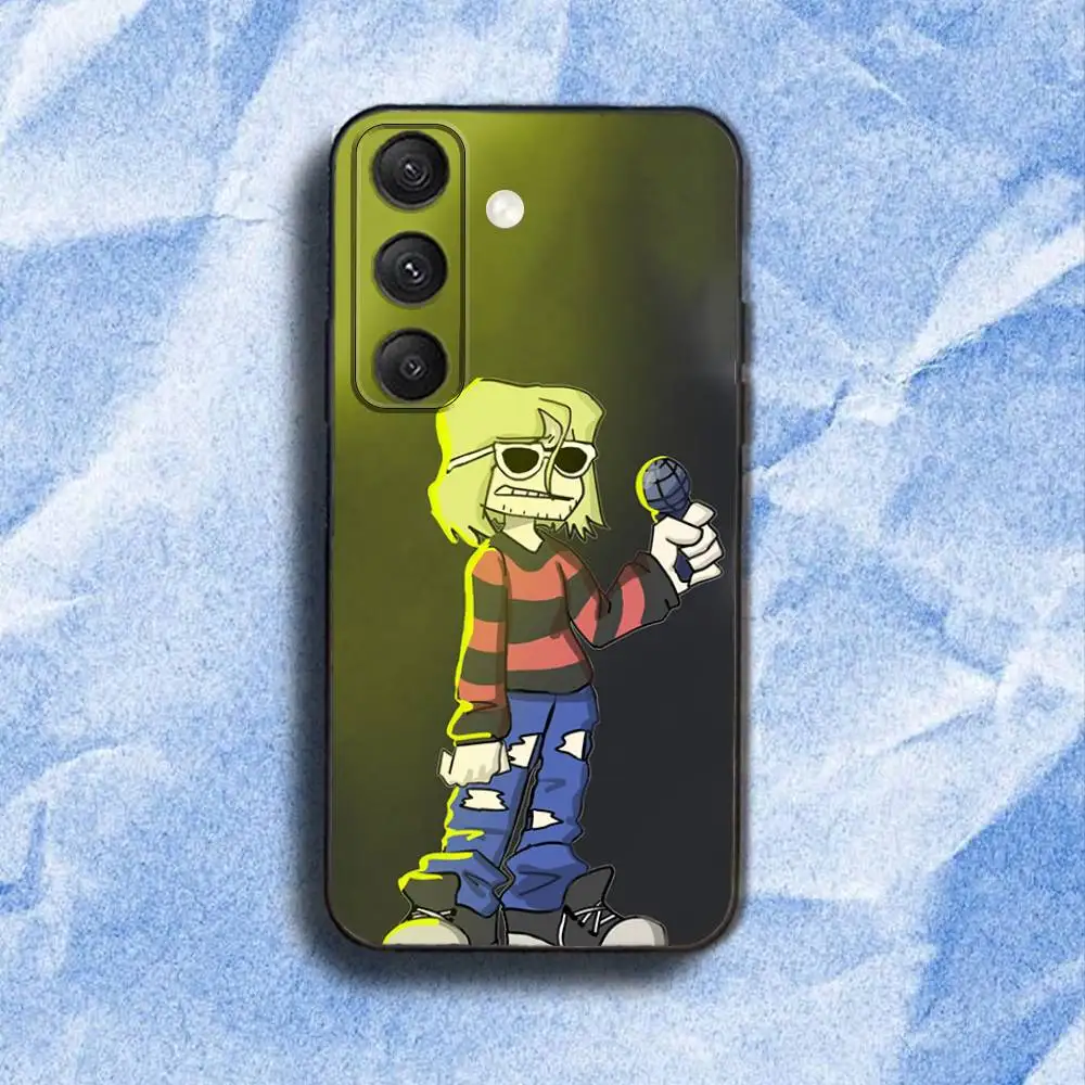 K-Kurt C-Cobain Singer  Phone Case For Samsung S 25,24,23,22,30,21,10,9,Ultra,Plus,Lite,FE,4,5G Black Soft Case