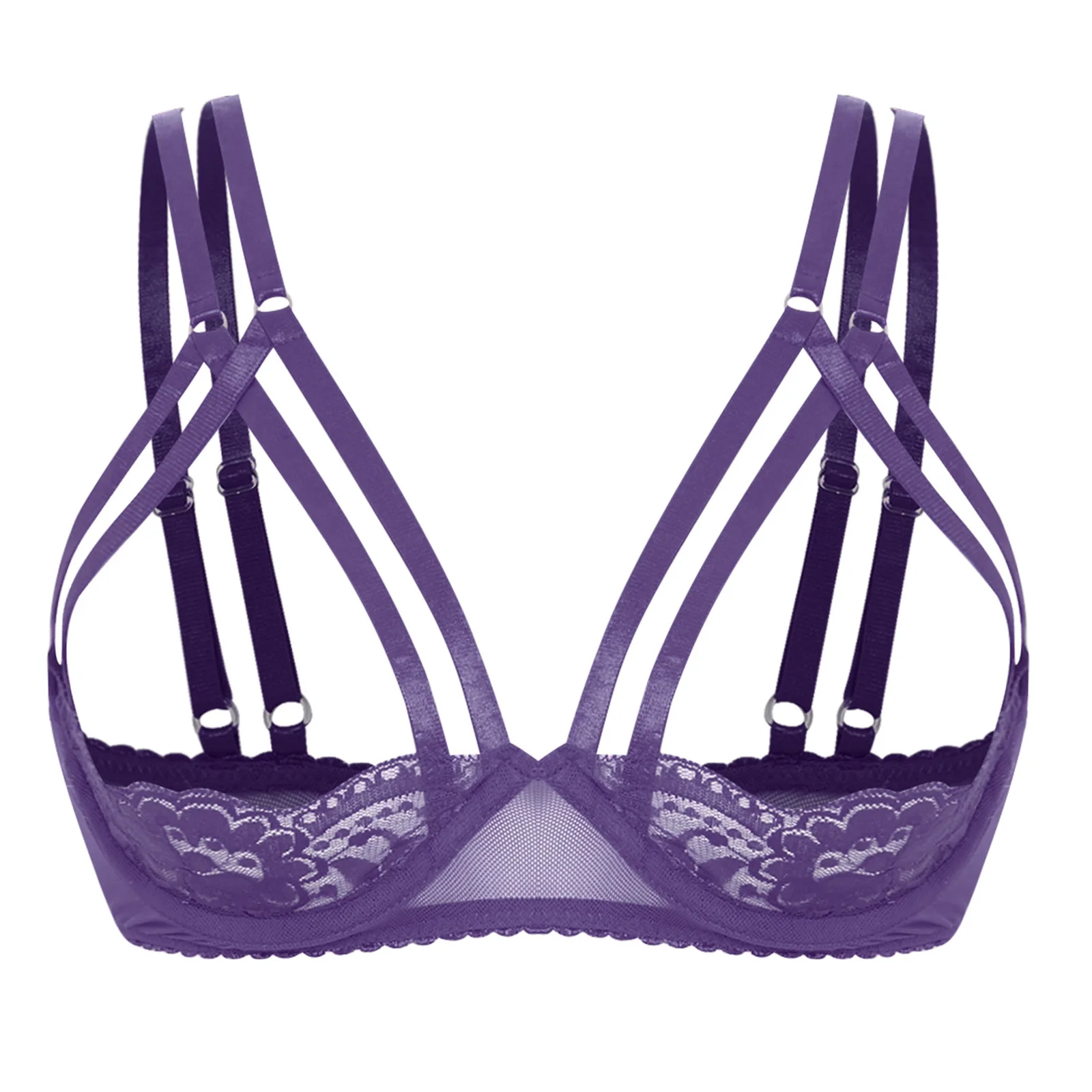 

Женский сексуальный бюстгальтер без чашек, прозрачный сетчатый кружевной бюстгальтер без косточек, нижнее белье на косточках, открытая чашка для груди, бюстгальтер с открытыми сосками