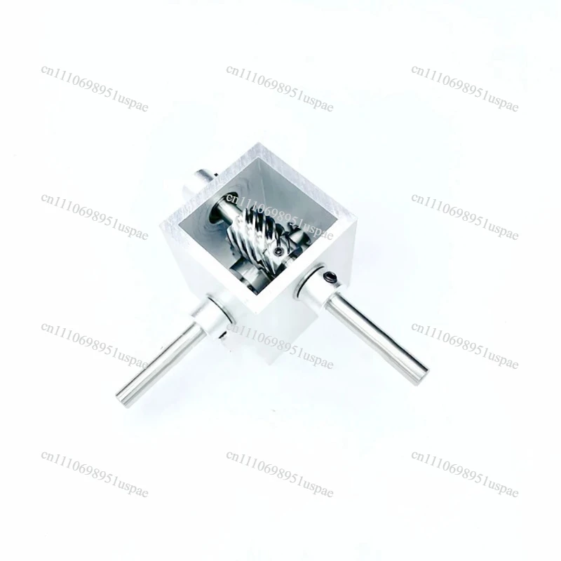 Micro Right Angle Gear Box 1:2 Turbine Worm Gear Transmission Gearbox 90-Degree Angle Reducer 6MM Output Shaft Corner Device