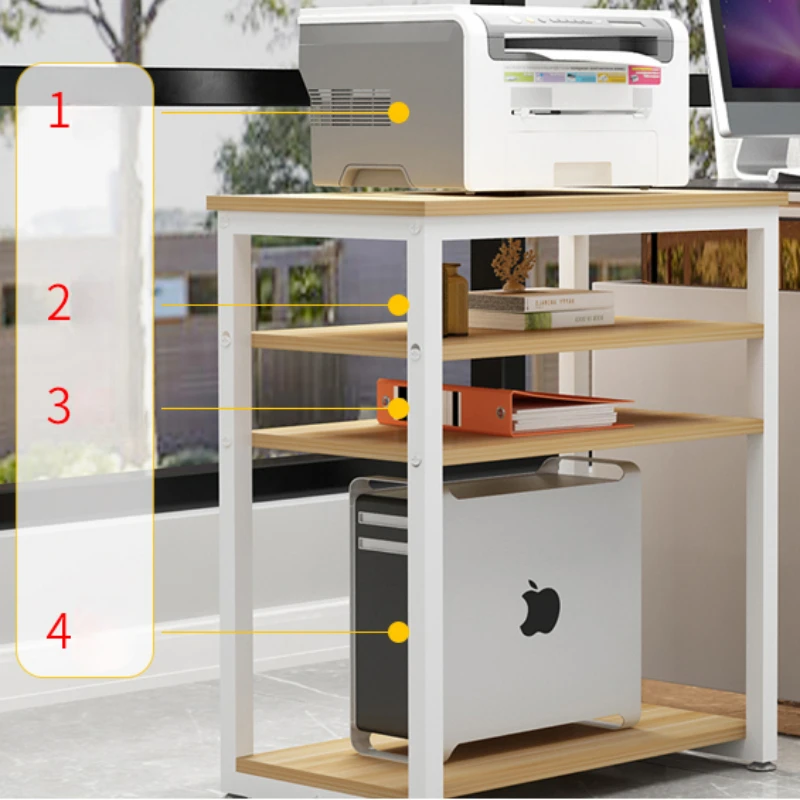 75 Cm High Desktop Computer Host Storage Rack Office Printer Storage Rack Computer Desk Layered Computer Host Storage Rack