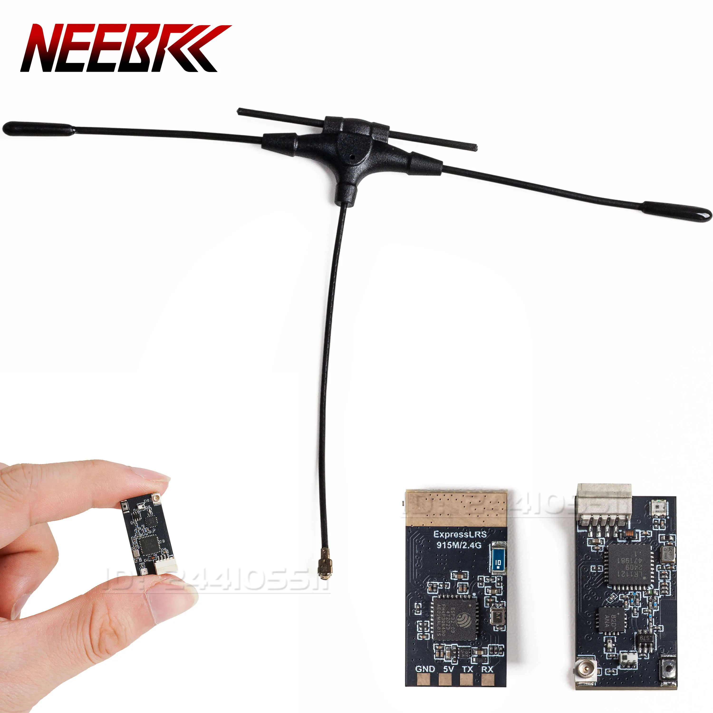 

915Mhz/2.4G Dual-Band ELRS ExpressLRS Receiver T-Type Antenna IPEX for RC FPV Racing Drone Long Range Airplane Freestyle Part