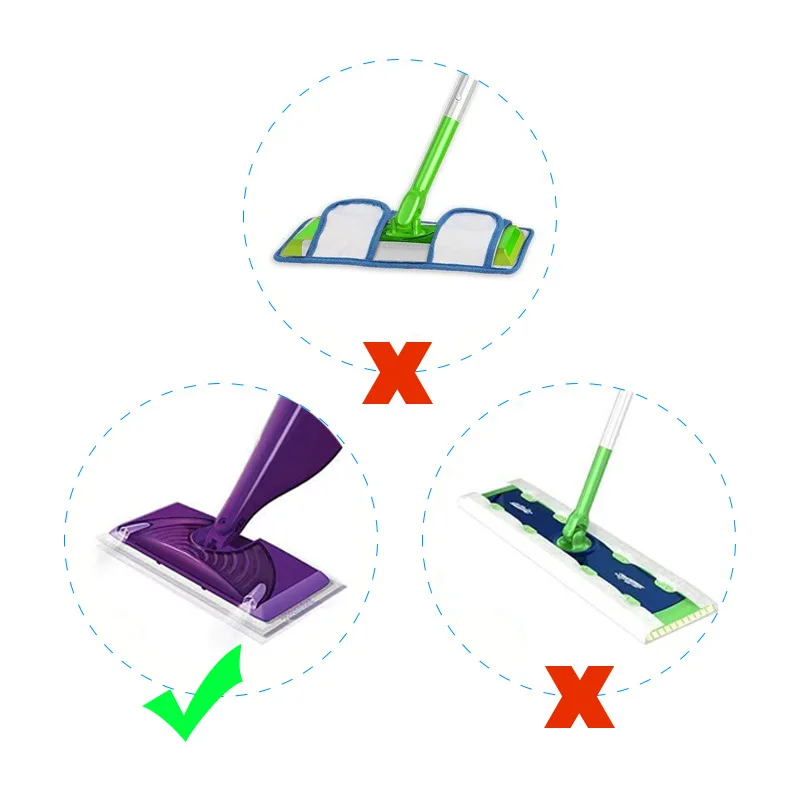 Replacement Cloth for Swiffer WetJet, Flat Mop, Reusable Mop Pad, Head Accessories, Suitable for Swiffer WetJet