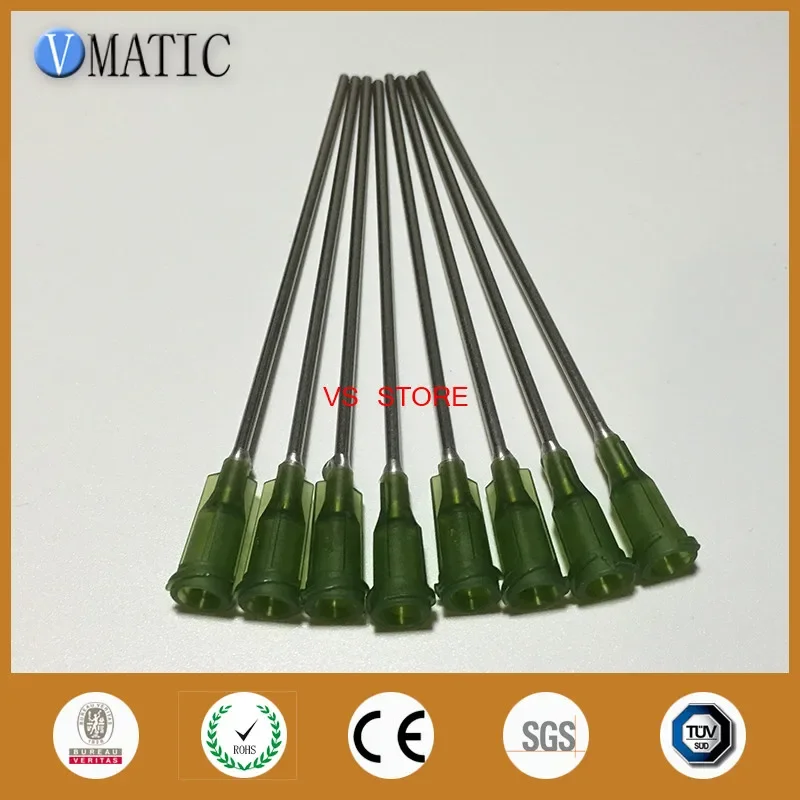 Free Shipping Quality 10Pcs 14G 10cm Length Dispensing Needle Tips 100mm