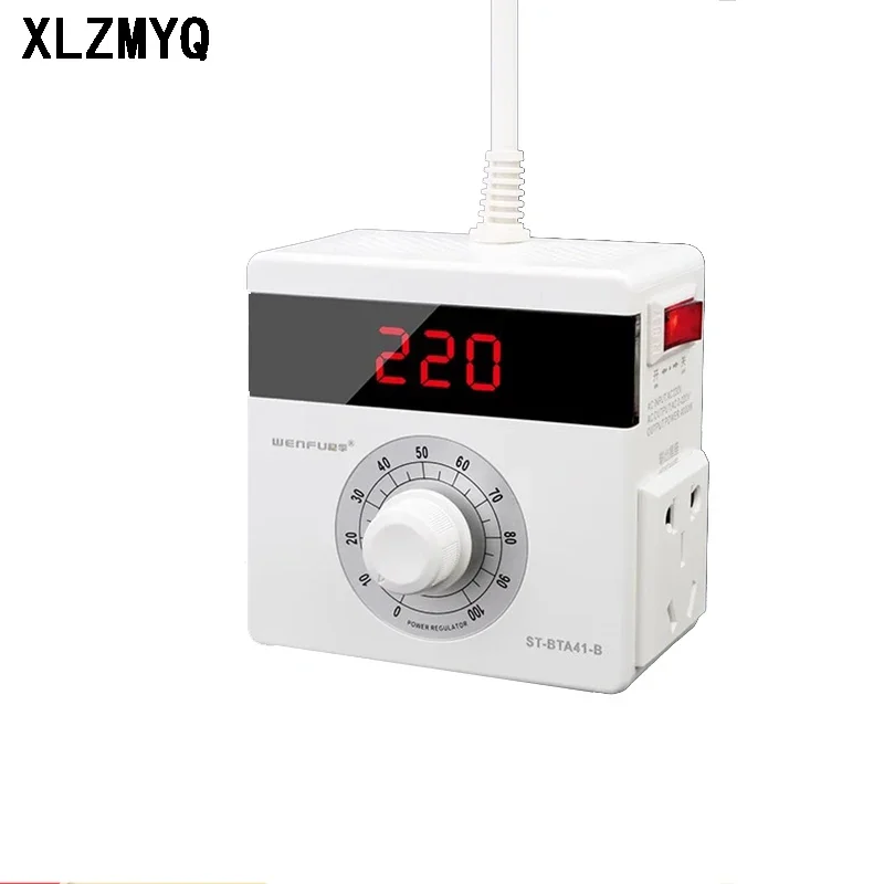 4000W Variable Voltage Controller SCR Voltage Regulator AC 220V SCR Compact Speed Temperature Light Voltage Adjuatable Dimmer