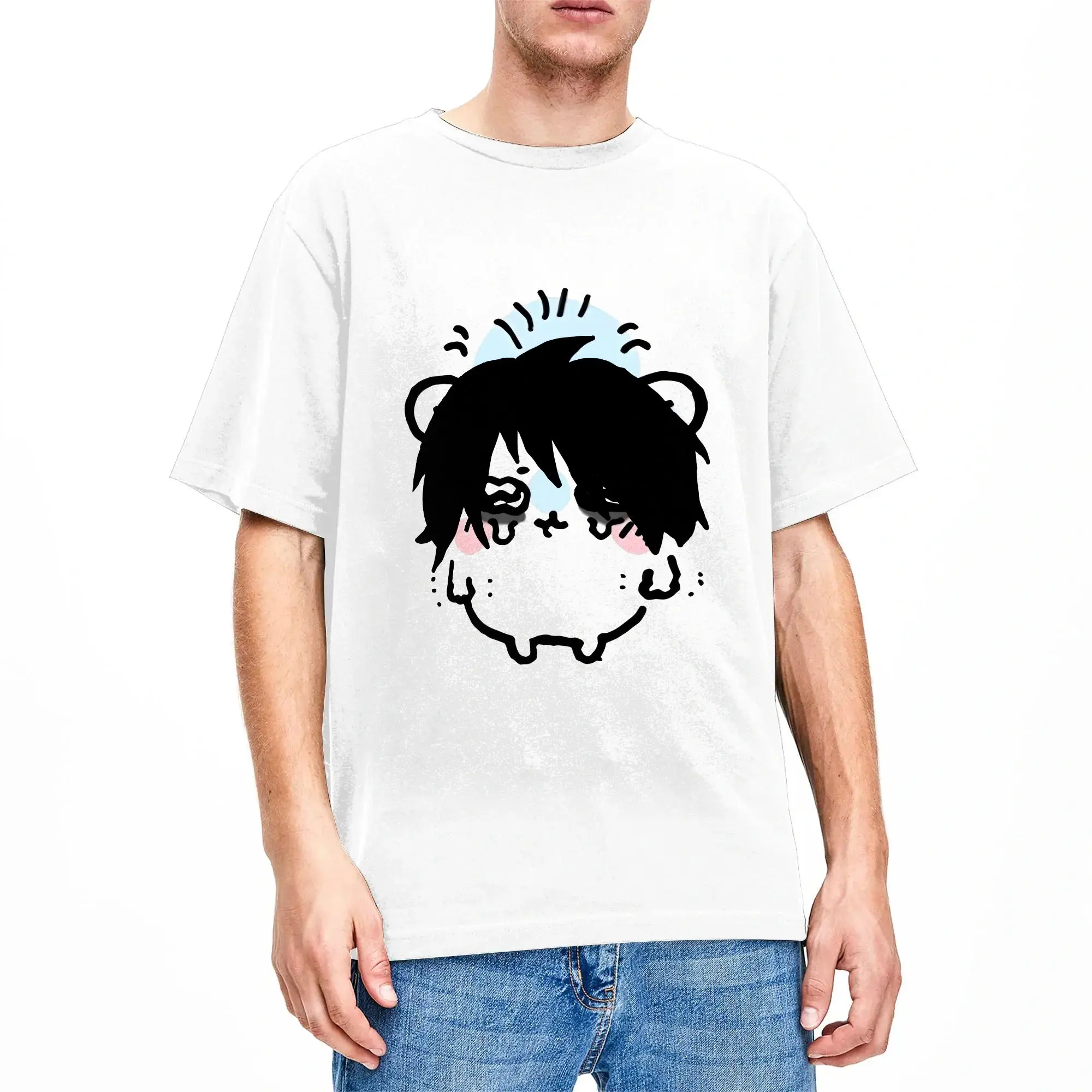 Chiikawas Kurimanju Baby T Shirt Male  Y2K Retro T Shirts Summer O Neck Harajuku Tees Wholesale Plus Size Clothing