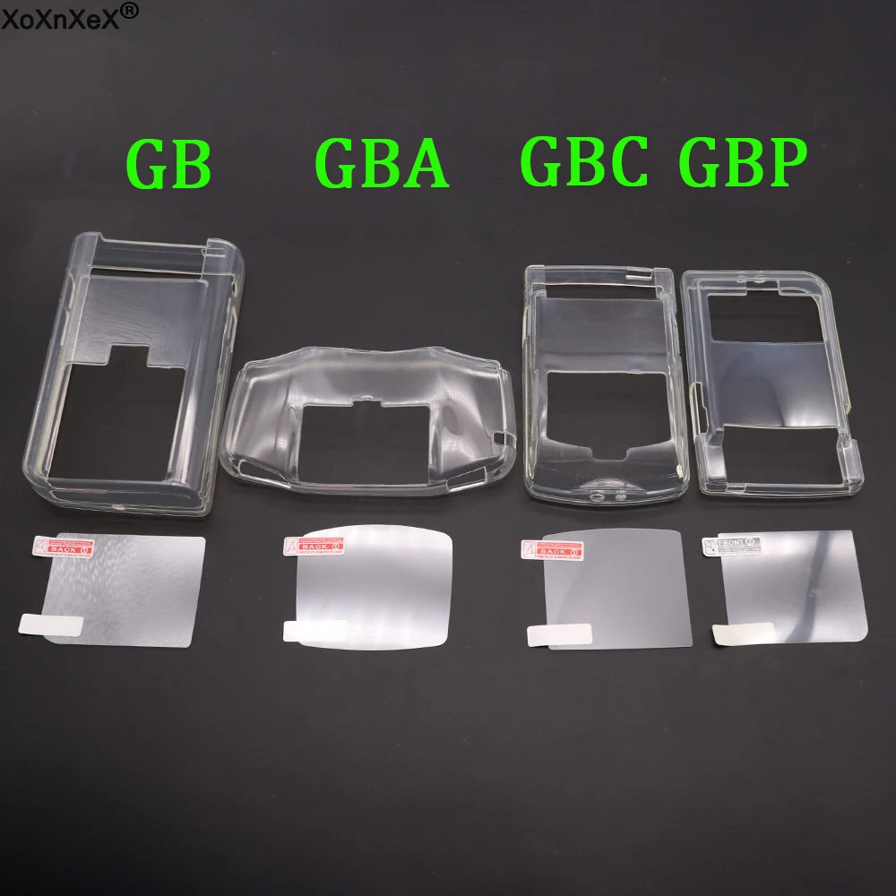 1PC TPU Clear Protective Case Cover Shell For GBC For GB/GBA For GBP GBA SP Transparent TPU Cover Relpacement Game Console