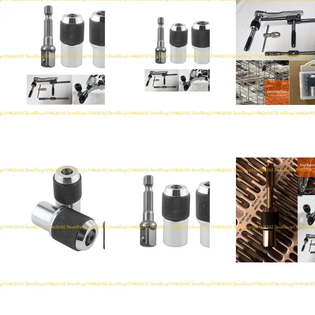 

Q2Q4 3PCS Tap Socket Set Adjustable Tap Holder Socket for #6-1/2 Tap 3/8In Drive for Tight Space Threading Tasks