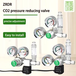 Regulador de CO2 para acuario, Kit de solenoide magnético, válvula de retención, accesorios para pecera, sistema de Control de CO2, juego generador de Reactor, bricolaje