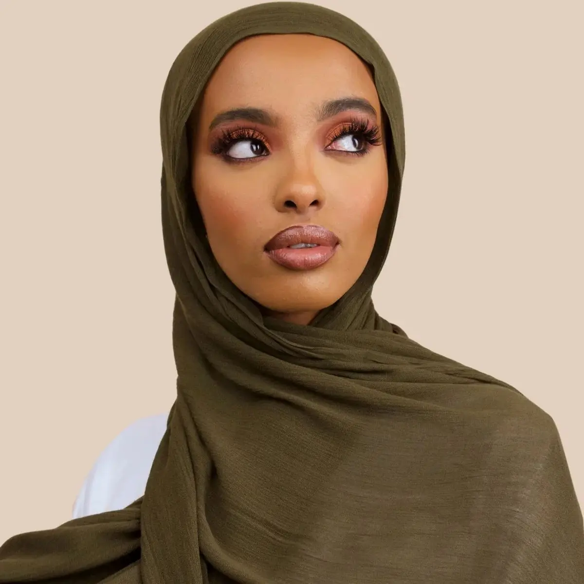 Recién llegado, Hijab de rayón arrugado, bufanda musulmana para mujer, chales, pañuelo liso para la cabeza, turbante islámico liso de talla grande, diademas, Foulard
