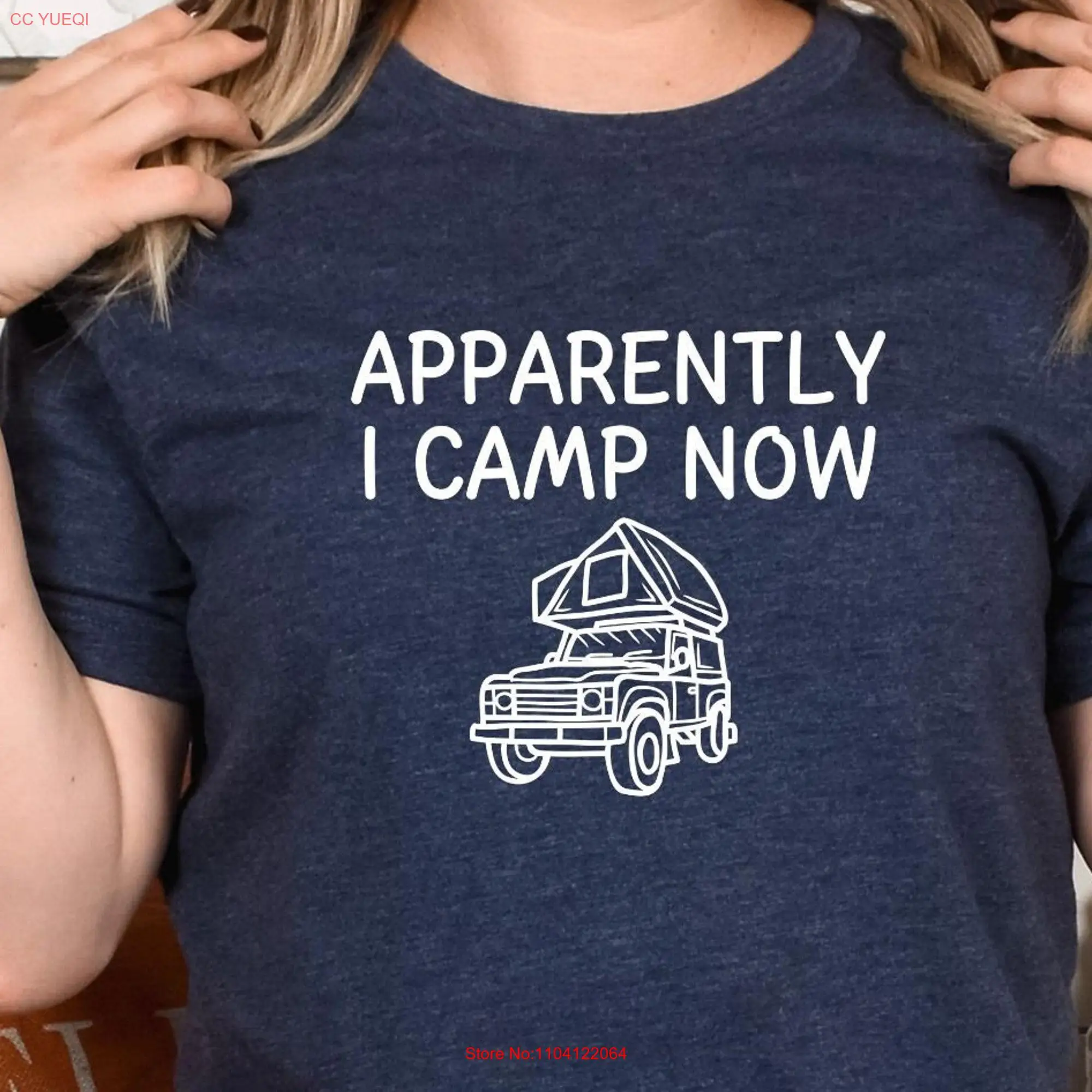 Overlanding T Shirt Apparently I Camp Now Camping 4x4 Fun Dad gift Father son brother off road Adventure roof top tent