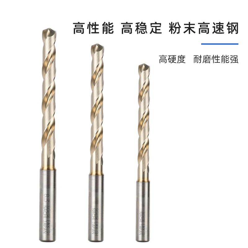 Nippon Fujikoshi extended drill nach7574/7570 powder high speed steel alloy drill stainless steel/aluminum/titanium