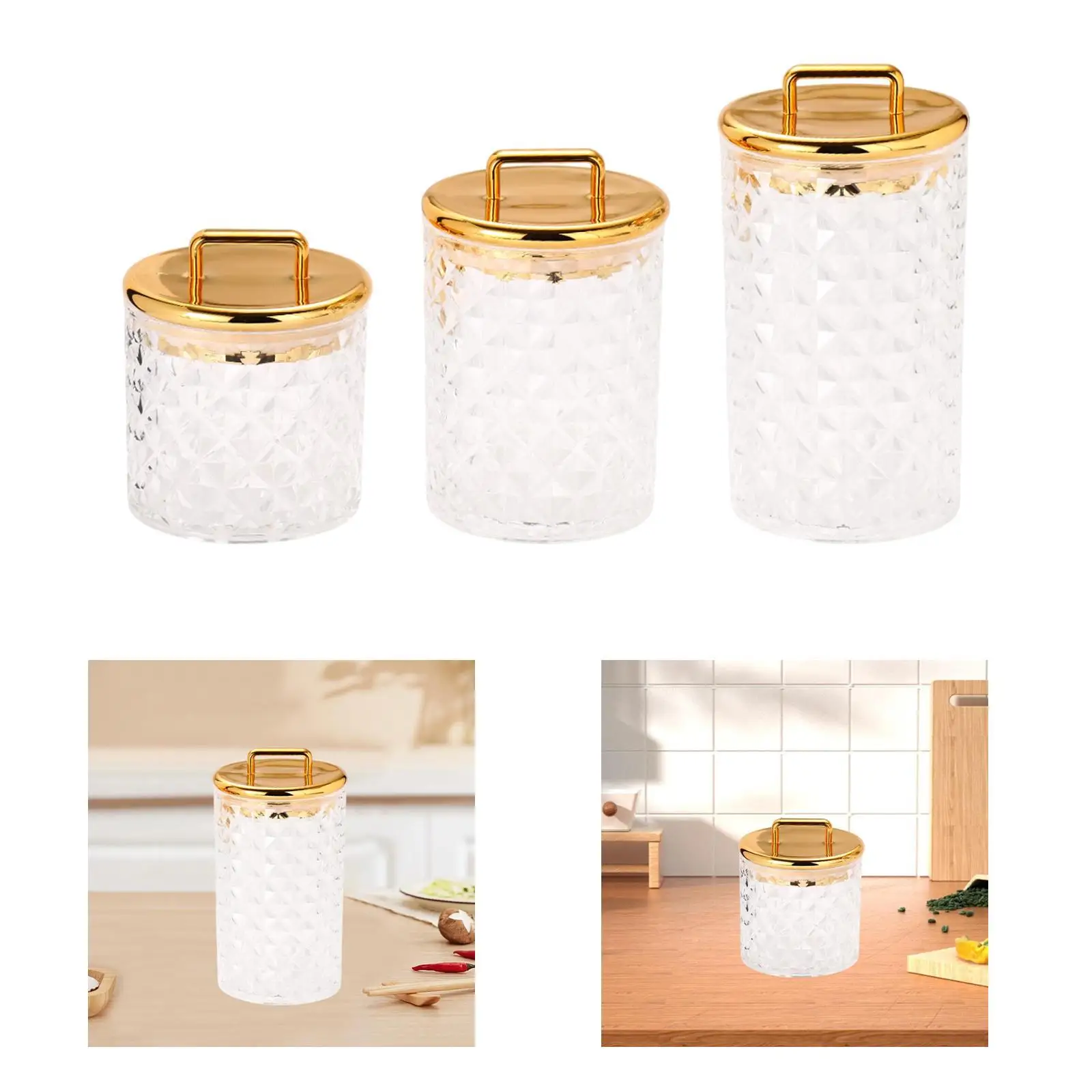 

Акриловая канистра для хранения, многофункциональная креативная банка для печенья, декоративная герметичная с крышкой для зернового печенья, закусок, кофейных зерен, сахара