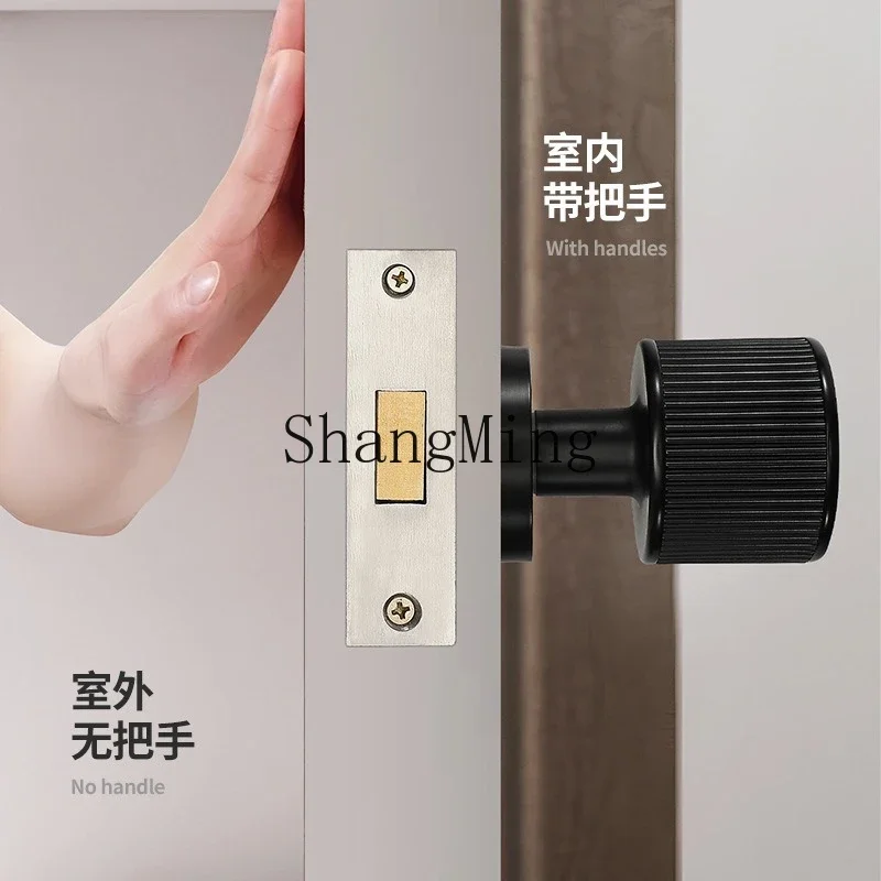 

CLL [Invisible Door Special] Black Minimalist Invisible Door Lock Hidden Single Sided Handle Secret Room Hidden