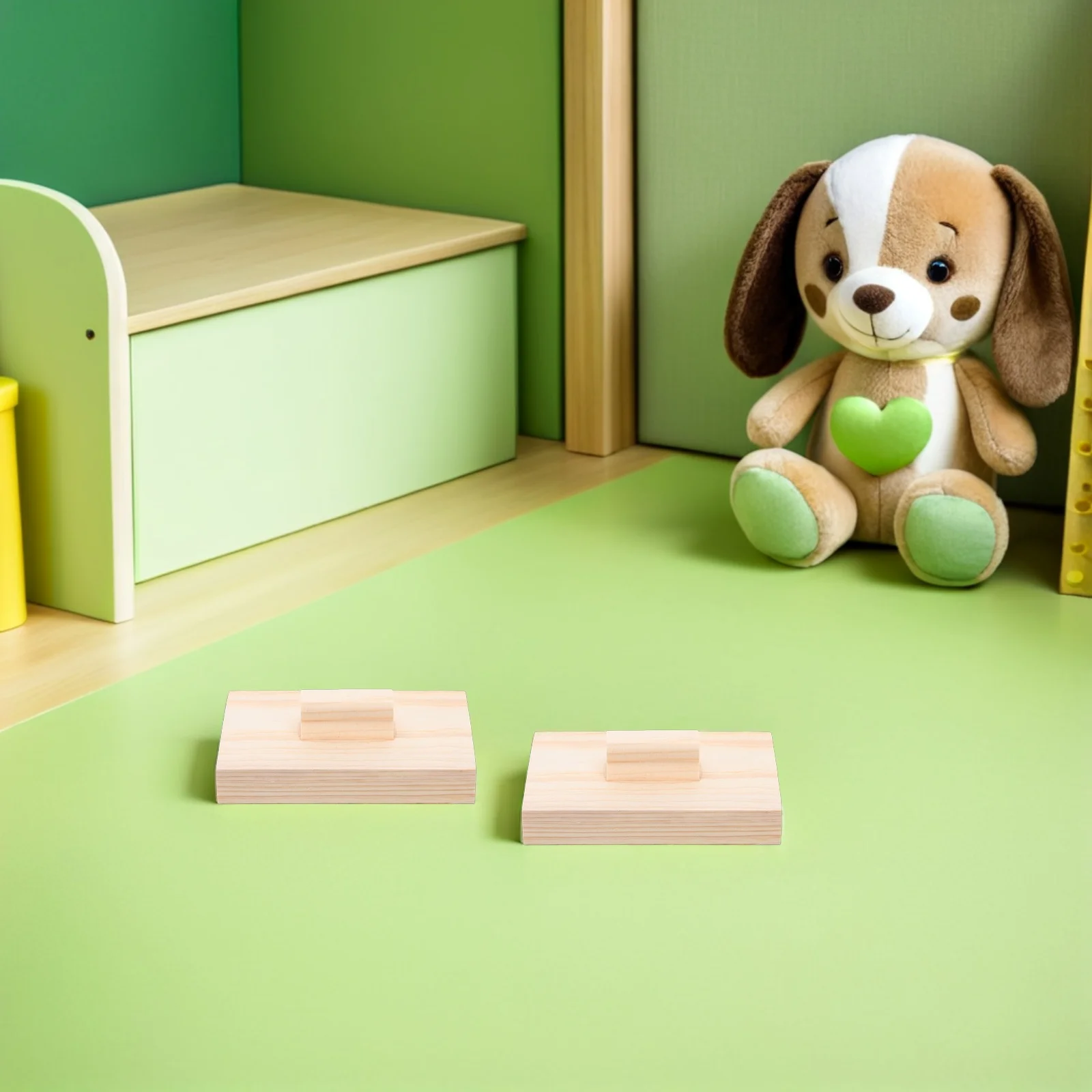 

2Pcs Wooden Sand Block Musical Instrument Pure Sound Percussion Board for Rhythm Education Percussion Instrument