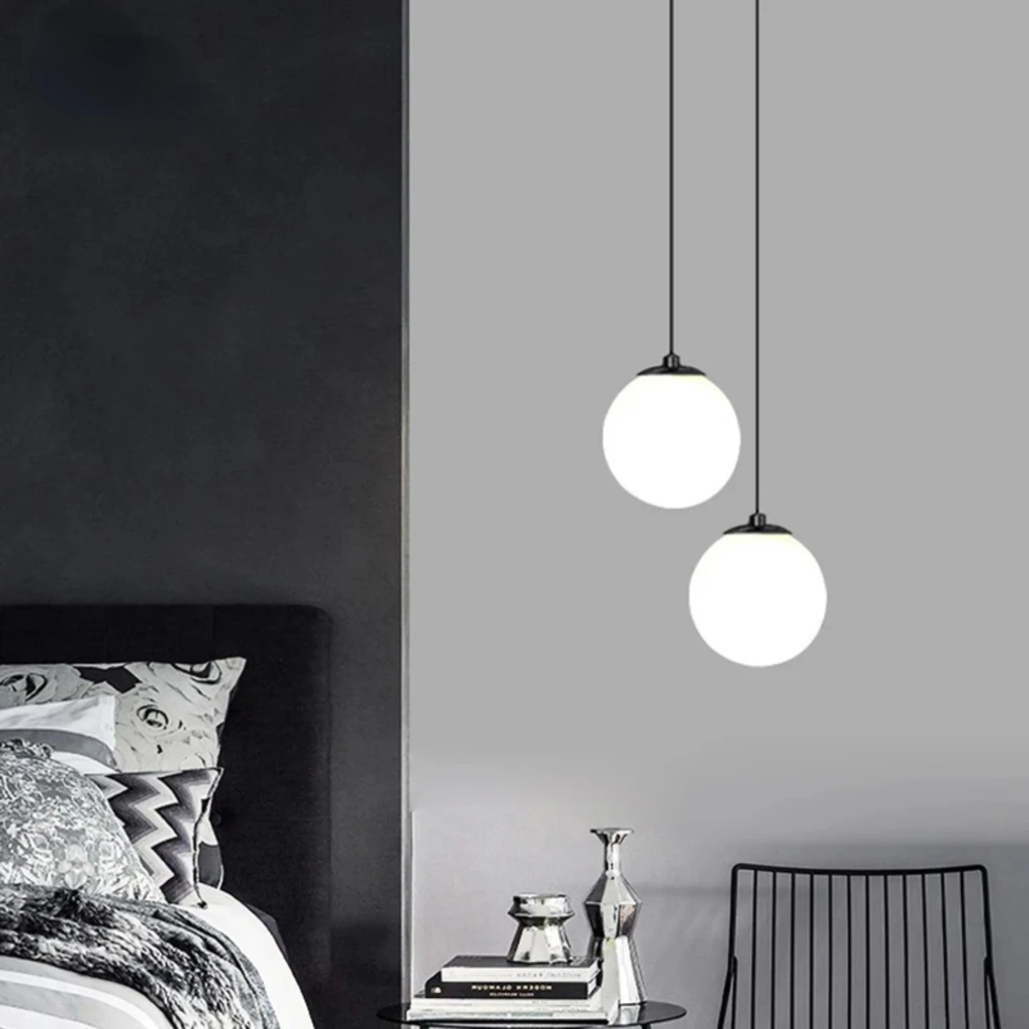 New Nordic Pendant Lamp Hanging Light Interior Lighting Bedroom Dining Table Decor