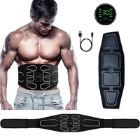 Smart EMS Muscle Stimulator 120cm Electronic Abdominal Massager ABS Waist Toning Belt Fitness Equipment Training Body Slimming
