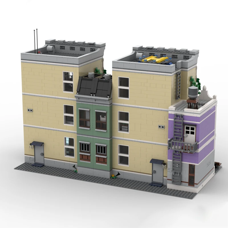 5321pcs MOC Police Station Extension Modular Streetscape Model Building Blocks Toys Construction Christmas Gifts DIY Idea Kids