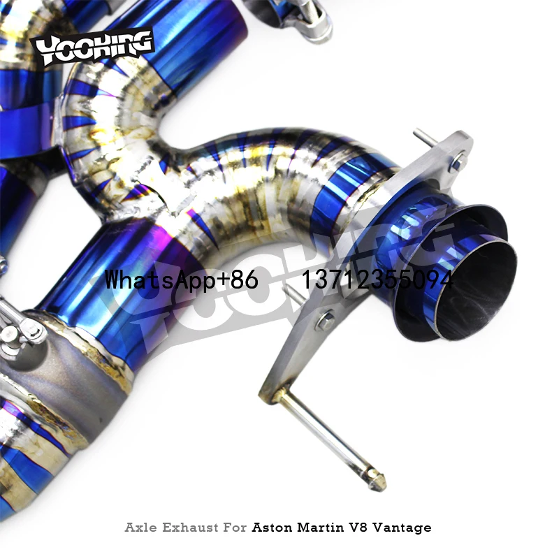 

Race Performance Titanium Axle Back for Aston Martin V8 Vantage 4.7 2009-2022 2.75inch Valved Rear Muffler Catback Auto Exhaust