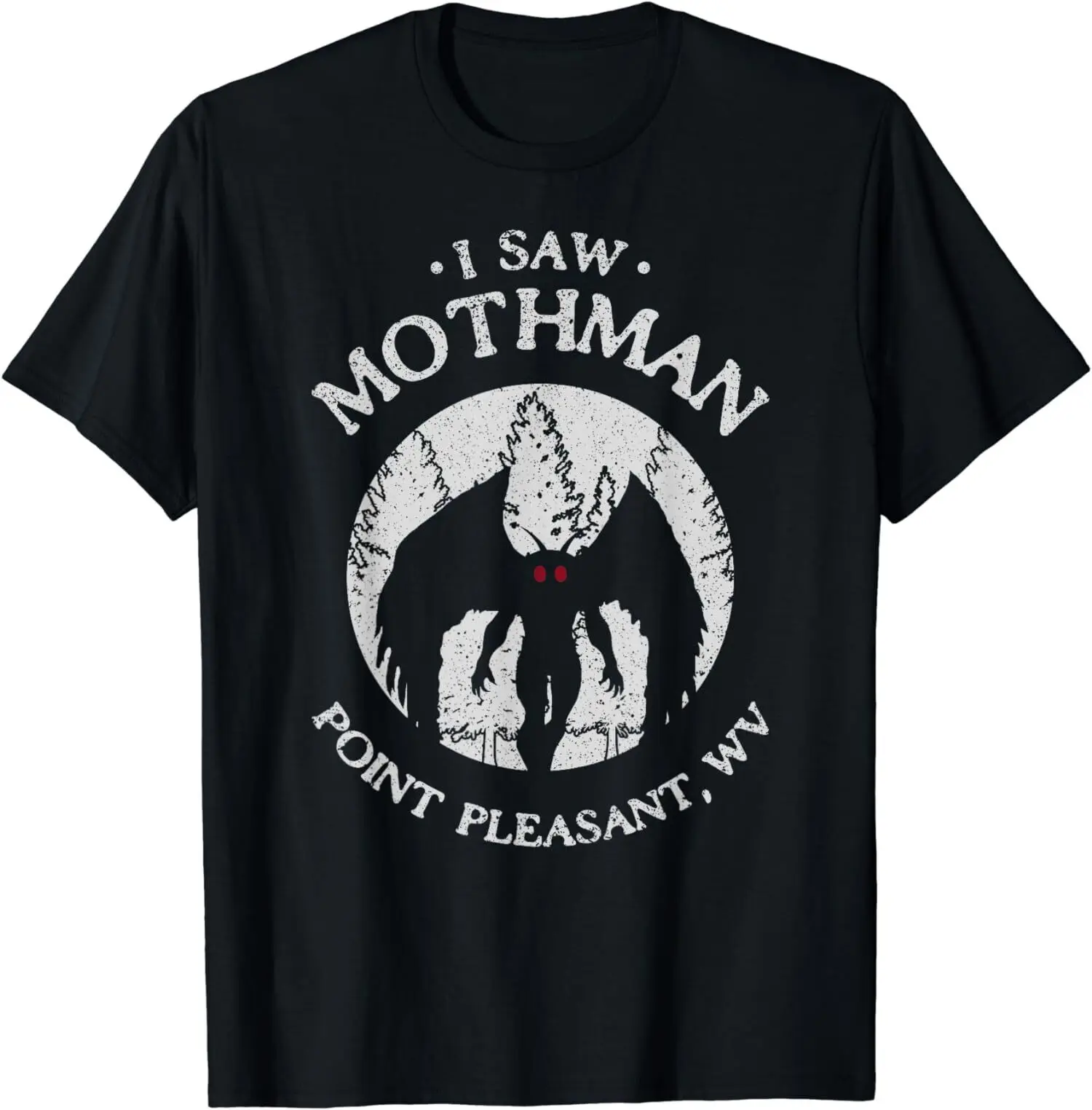 NEW LIMITED Cryptozoology Cryptid Creatures I Saw Mothman Point Pleasant T-Shirt