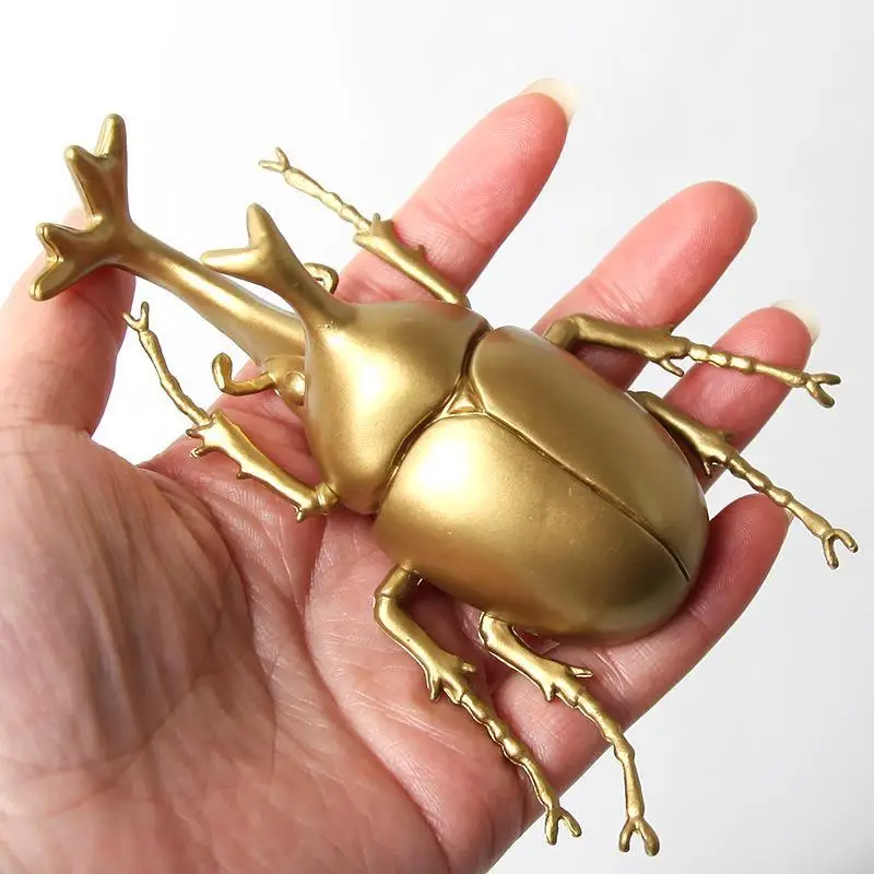 PVC Beetle Ornaments Creative Fairy Insect Hand-played House Table Gift