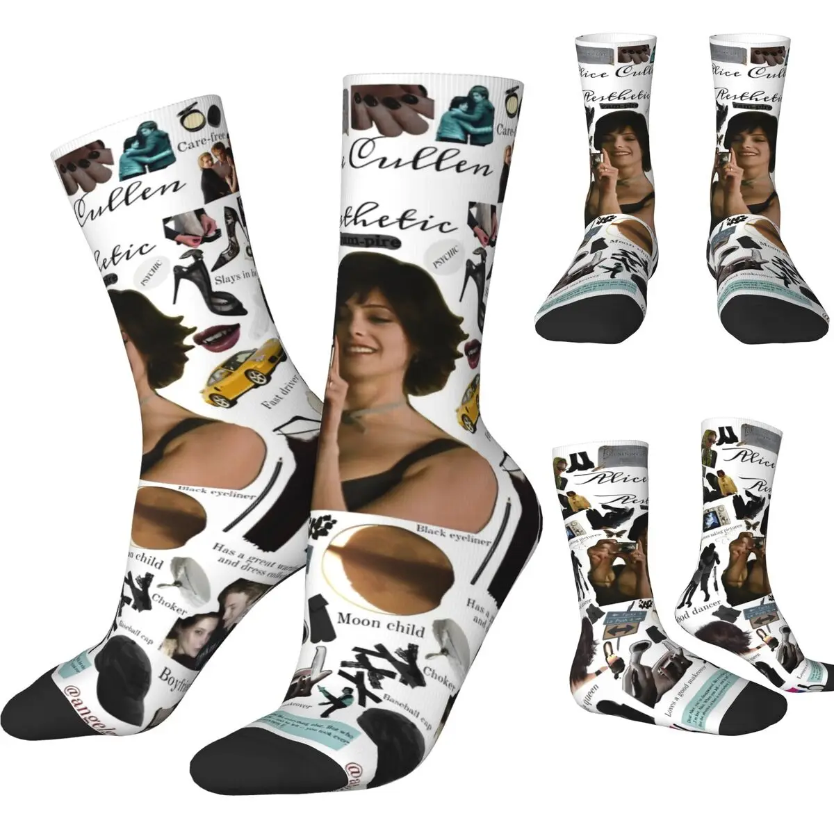 

Couple Socks Alice Cullen Stockings Winter Modern Soft Socks Design Outdoor Non Skid Socks