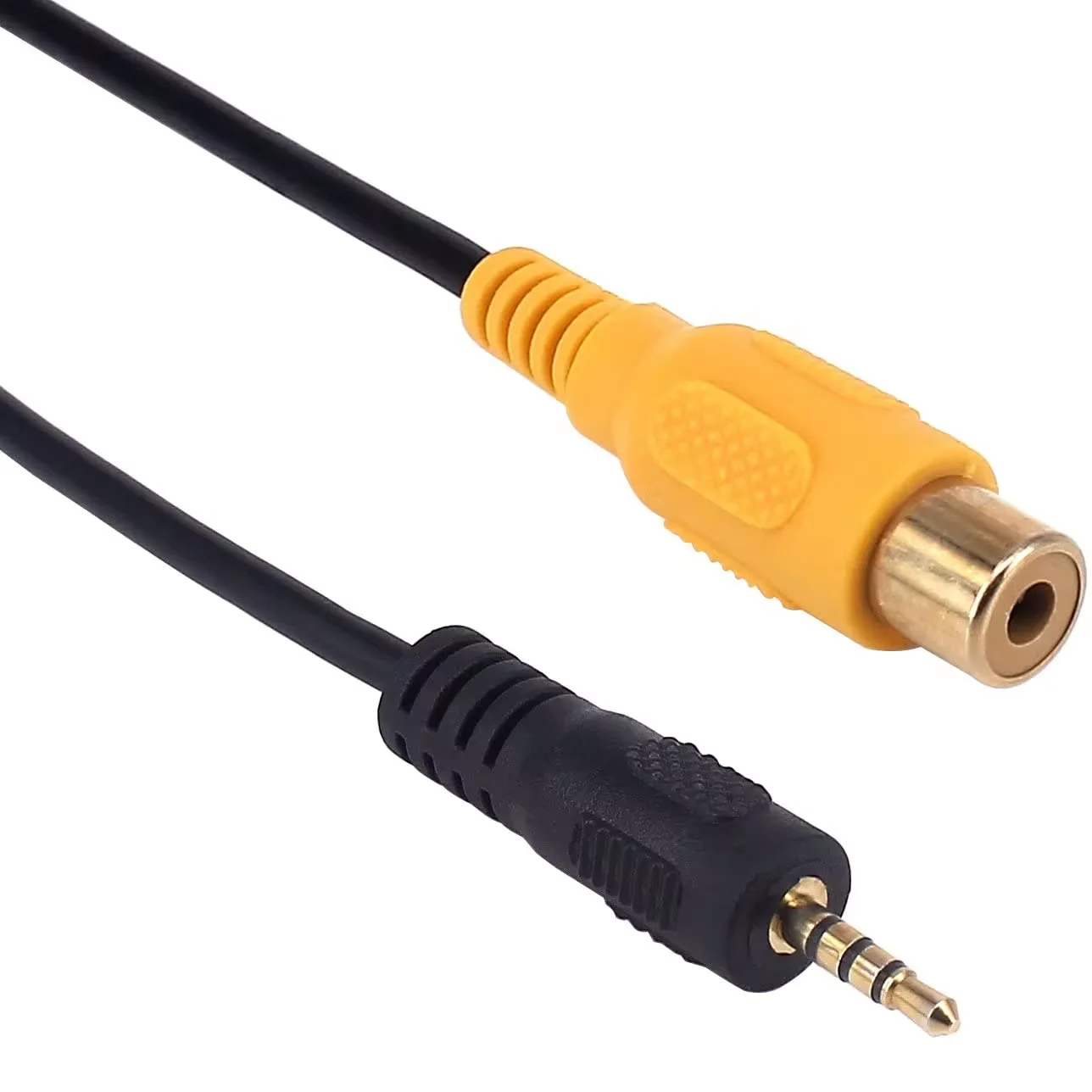 2.5Mm To RCA Cáp mạ Vàng AV Trong Aux 2.5Mm TRRS Nam Cắm RCA Nữ Có Âm Thanh Chuyển Đổi Dây 0.3M, cho GPS Máy Tính Bảng
