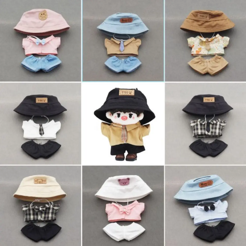 

Toy Accessories Labubu Time Clothes Suspender Pants Shirt 17cm Cotton Doll's Clothes Pants Doll Cloth Plush Dolls Clothes