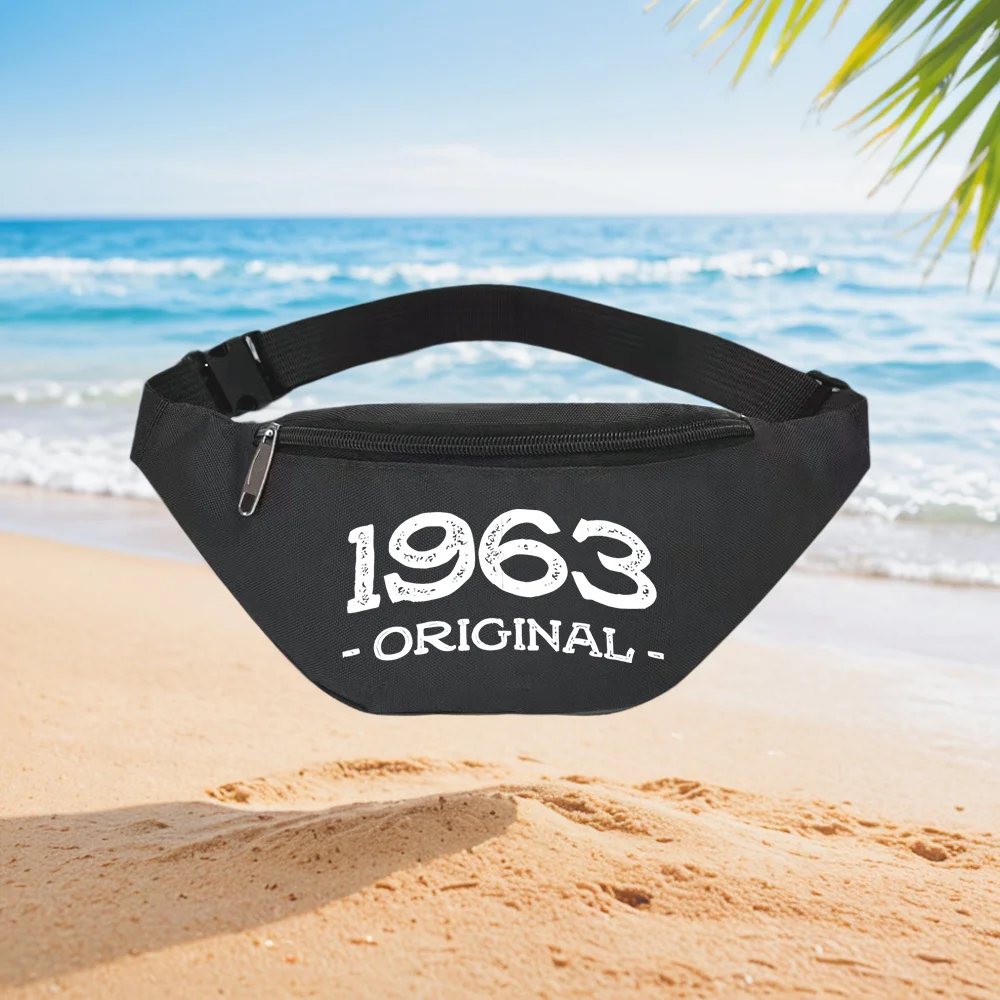 

1963 Original Vintage Style Men's Wallet Waist Backpack Crossbody Chest Bag Street Casual Sporty Fashionable Simple Unique Print