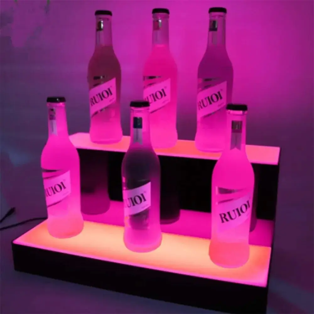 5pcs Set LED Luminous Coasters Light Up Glass Drinking Bottle Cup Mat for Parties Weddings Bar Christmas Home Pub image 4