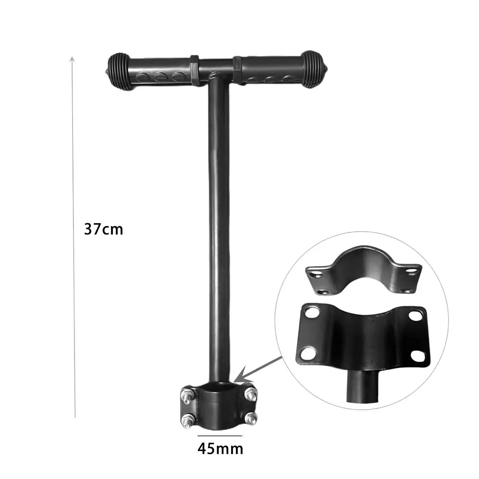 Extensão universal para o guiador do carrinho, feita de aço inoxidável