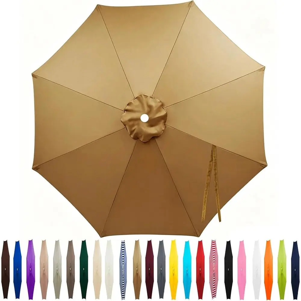 

Durable Cantilever Patio Umbrella, 7.5ft to 11ft, 6 to 8 Ribs, Water-Resistant Fabric for Outdoor Shade and Pool
