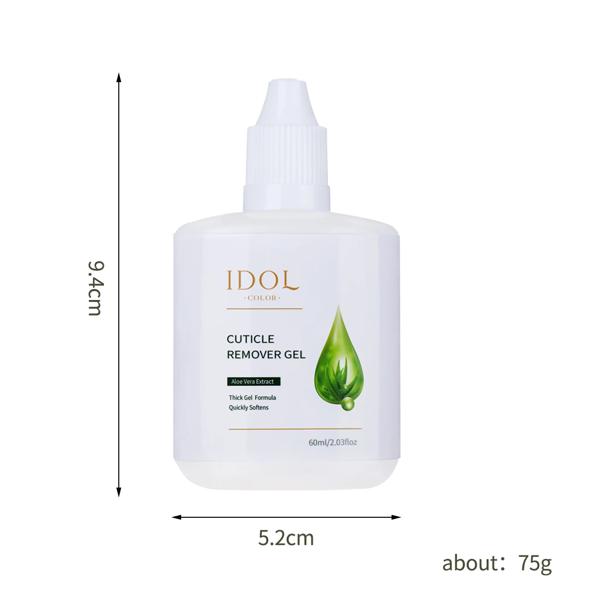 جل مزيل الجلد الميت 60 مل مع أداة دفع البشرة، منعم مرطب للبشرة الجافة، كريم العناية بالأظافر برائحة إكليل الجبل