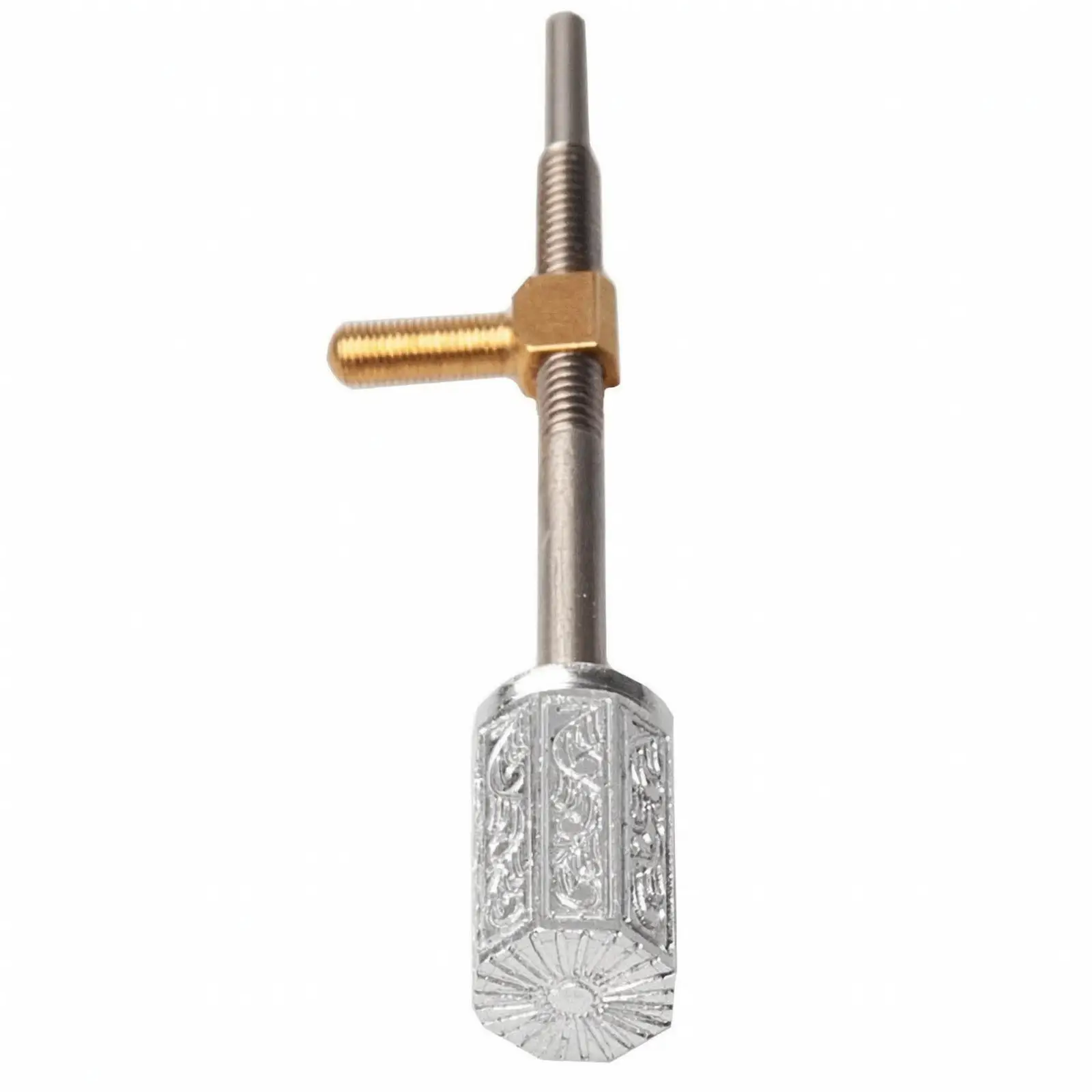 Cello Bow Adjustment Screw Replacement Cello Bow Screw with Decorative End Precision-Threaded for Repair Technicians, DIY