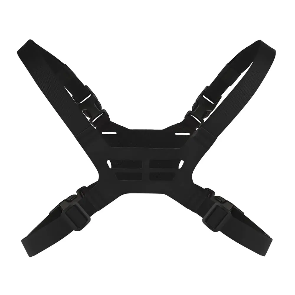 Tactical Chest Rig Mobile Phone Navigation Board Bracket Fixing Strap MOLLE Vest Panel Outdoor Camera iPhone Sport Holder
