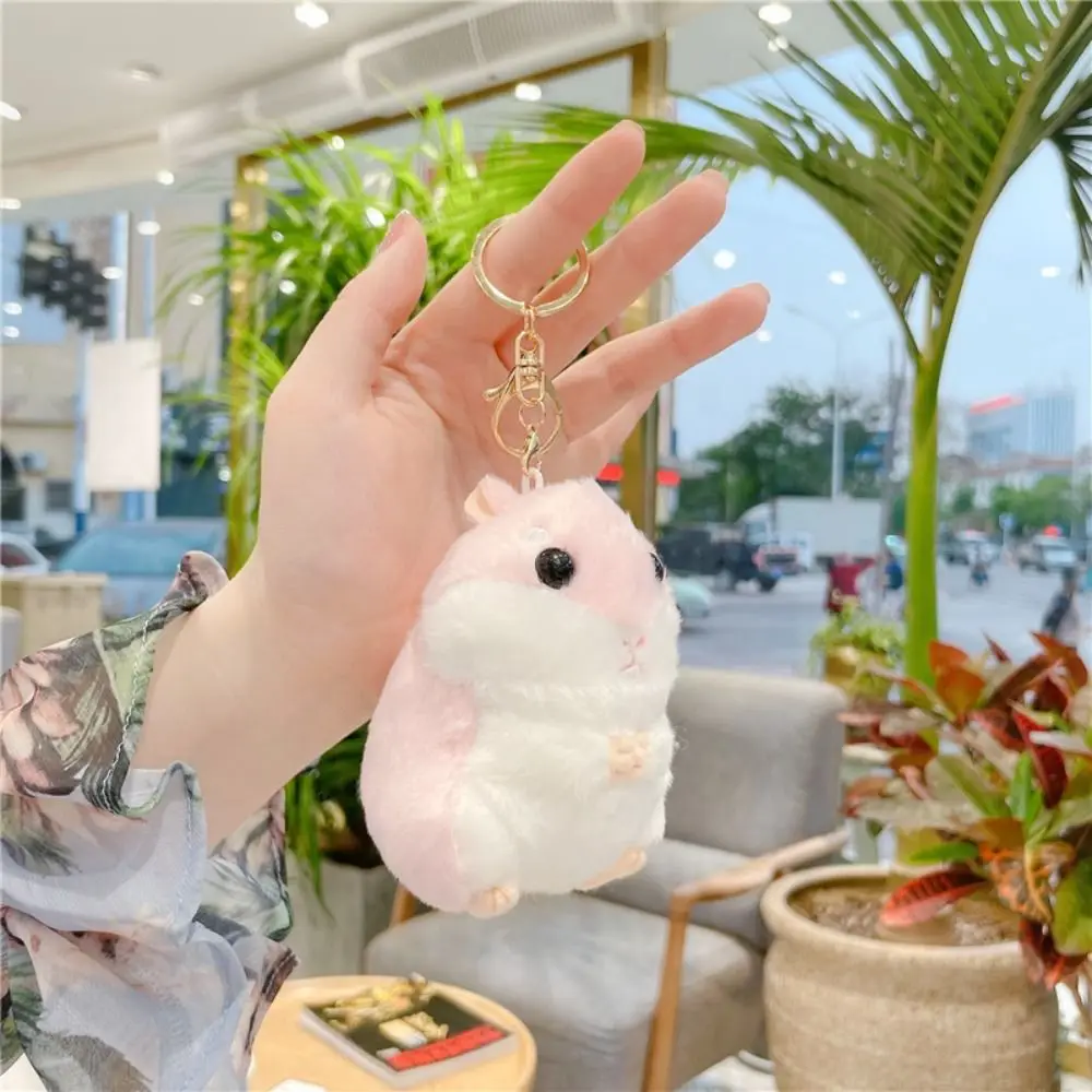 Creative Cartoon Hamster Keychain Cute School Bag Keychain Key Pendant Men Women