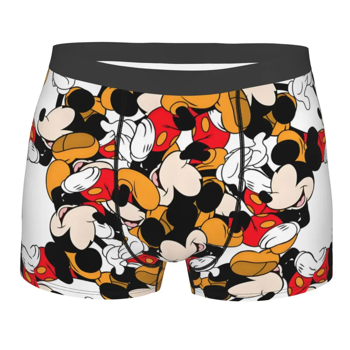 

Custom Fashion Mickey Mouse Collage Boxers Shorts Panties Male Underpants Breathable Anime Cartoon Briefs Underwear