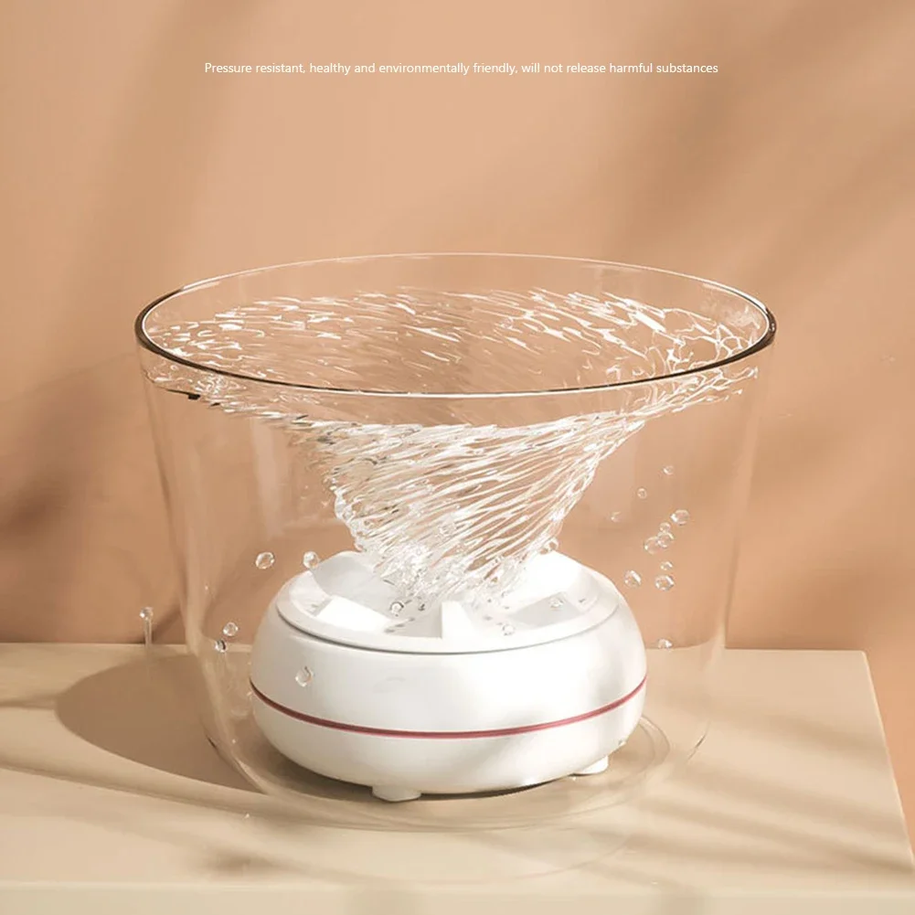 Mini Washing Machine High-power Mini Ultrasonic Turbo Washer Portable Tools Intelligent Timing  Intimate Clothes Socks Towels