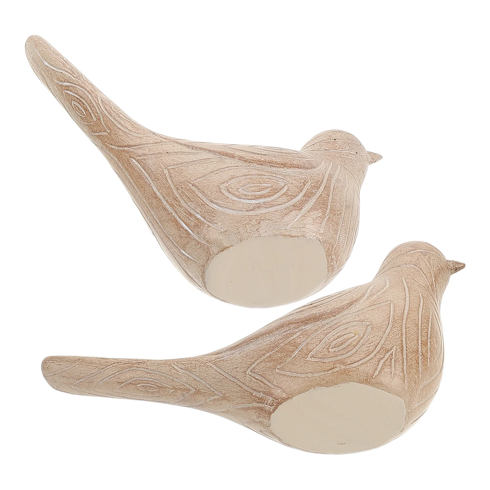 

1 set 1 Set Statue Adorable Desktop Decor Lovely Ornament Craft Statue Diy Bird Bedroom Decorative Resin Animal Bird