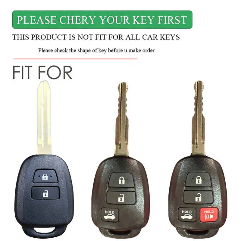 Silicone Car Key Cover For Toyota Camry Corolla RAV4 Prius C Highlander 2012-2020 Keyless Protector Case Fob 2 3 4 Buttons