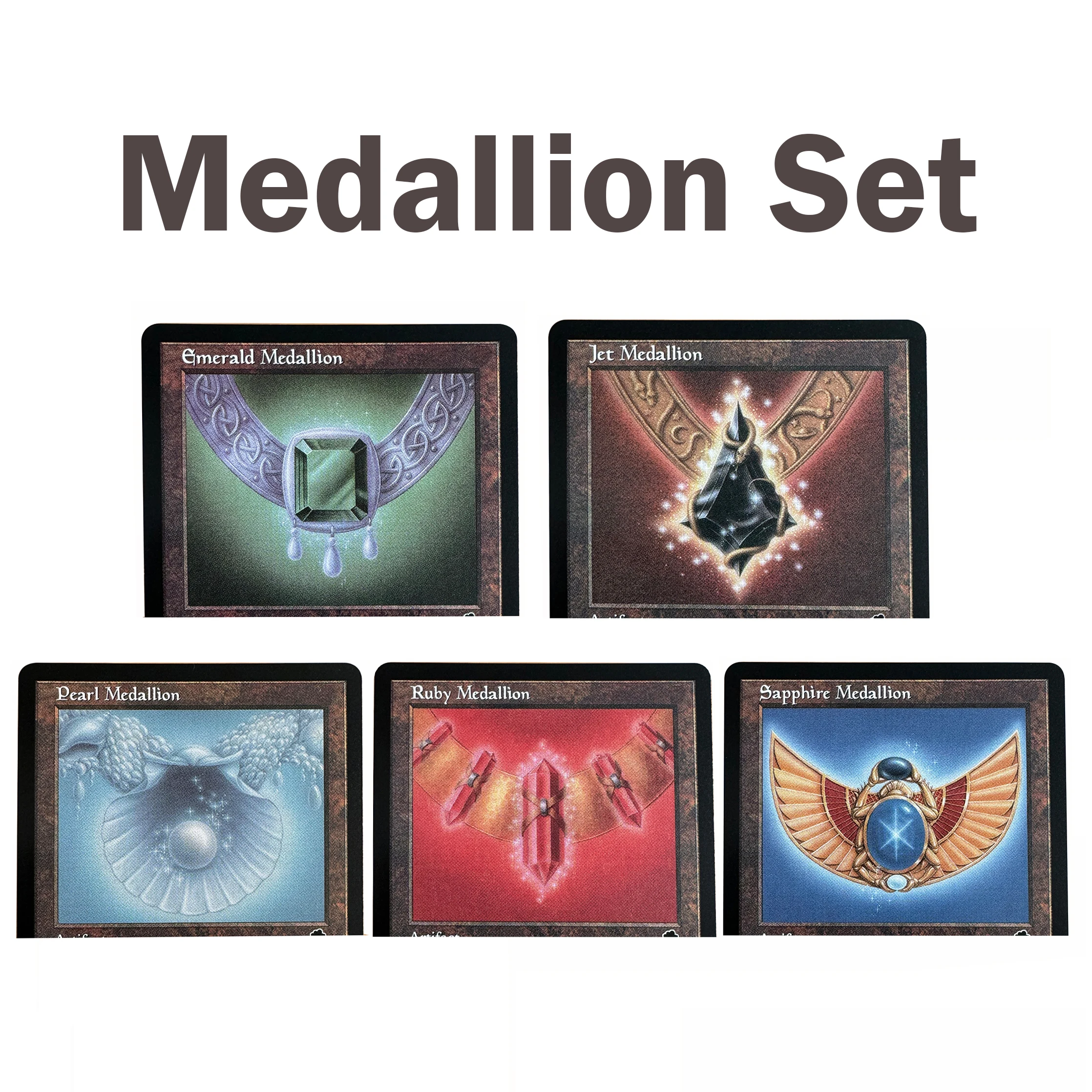 Jet Ruby Sapphire Medallion TMP Medallion Set Regular TCG Cusom English Card Quality Board Trading Card