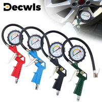 3-IN-1 Tire Pressure Gauge For Car Motorcycle SUV Inflator Pumps Tire Repair Tools Pressure Gun Type For Air Compressor Durable