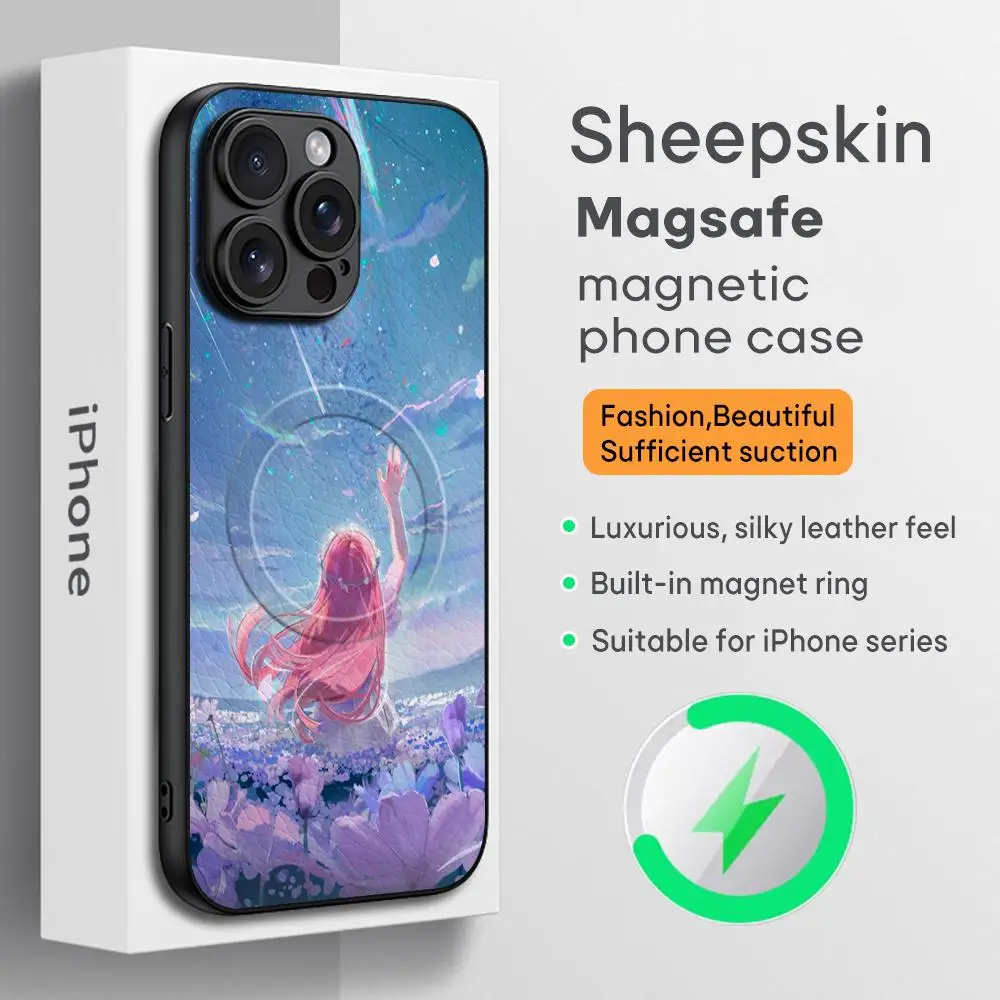 Infinity Nikki cute game design Phone Case For iPhone 16 15 14 13 12 11 Plus Pro Max  High-end Luxury Magsafe Sheepskin