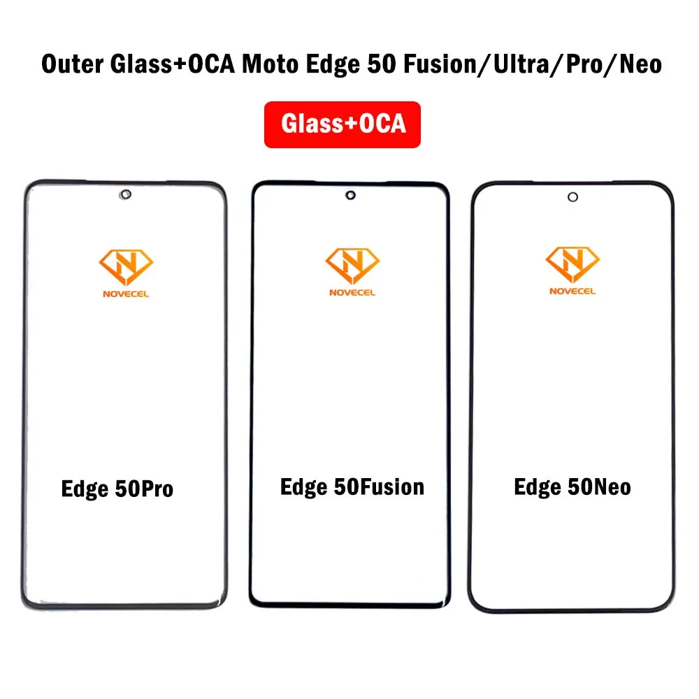 Novecel 5 szt. 1:1 OEM EDGE 40 NEO Szkło Zewnętrznego + OCA Zakrzywiony Ekran Do Moto Motorola EDGE 50 30 FUSION Ultra 40 X40 40Pro Naprawa — zdjęcie 6
