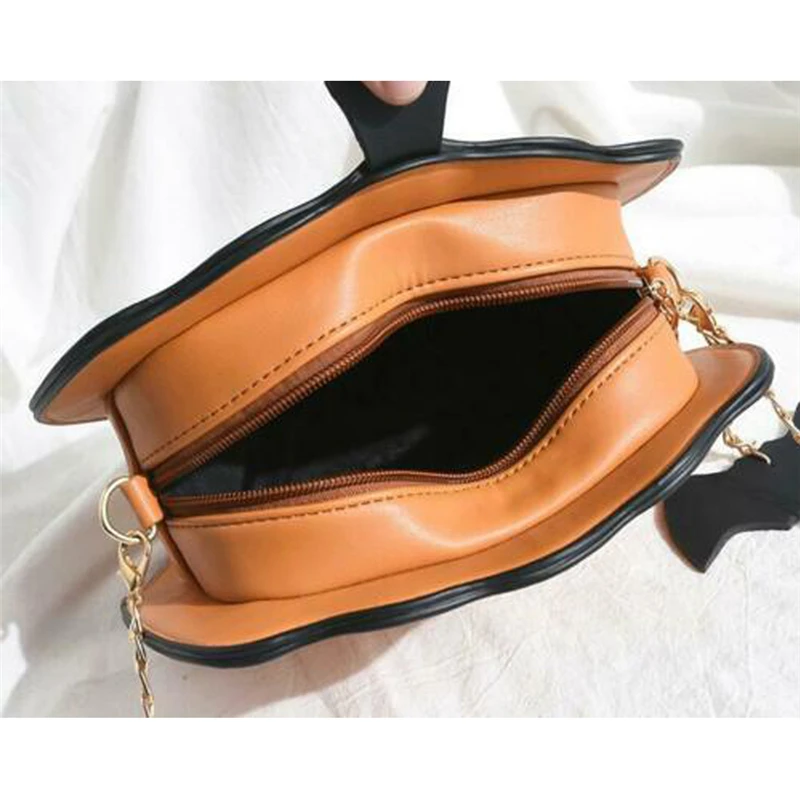 Bandolera de mensajero con forma de calabaza para Halloween, bolso de hombro con forma de demonio, cartera informal de dibujos animados, novedad de 2022