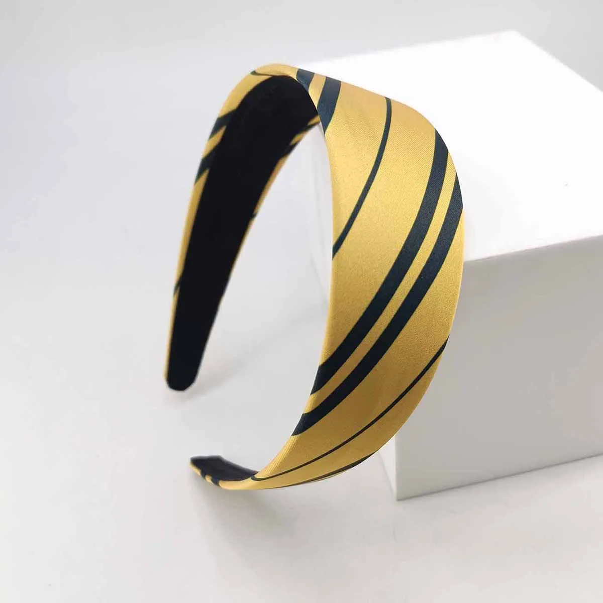 1PCS Magic College Wizard Slytherin Kostüm Cosplay Stil Vintage Haar Hoop Gestreiften Mädchen Seide Stirnband Zubehör – Detail 8