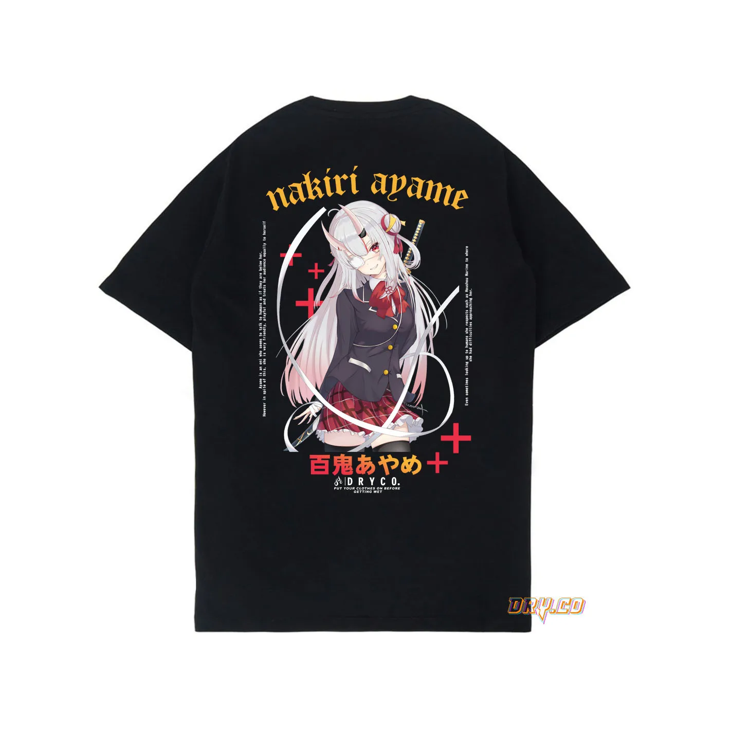 NAKIRI AYAME Tees T-Shirt HOLOLIVE JAPAN /UNISEX PRIA WANITA/DRYCO