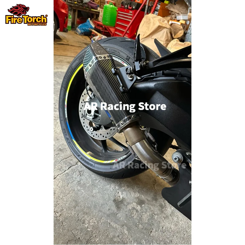 For Suzuki GSXS1000 GSXS1000F 2015 - 2021 Motorcycle Exhaust System Escape Moto Modified Middle Link Pipe Connect 51mm Muffler